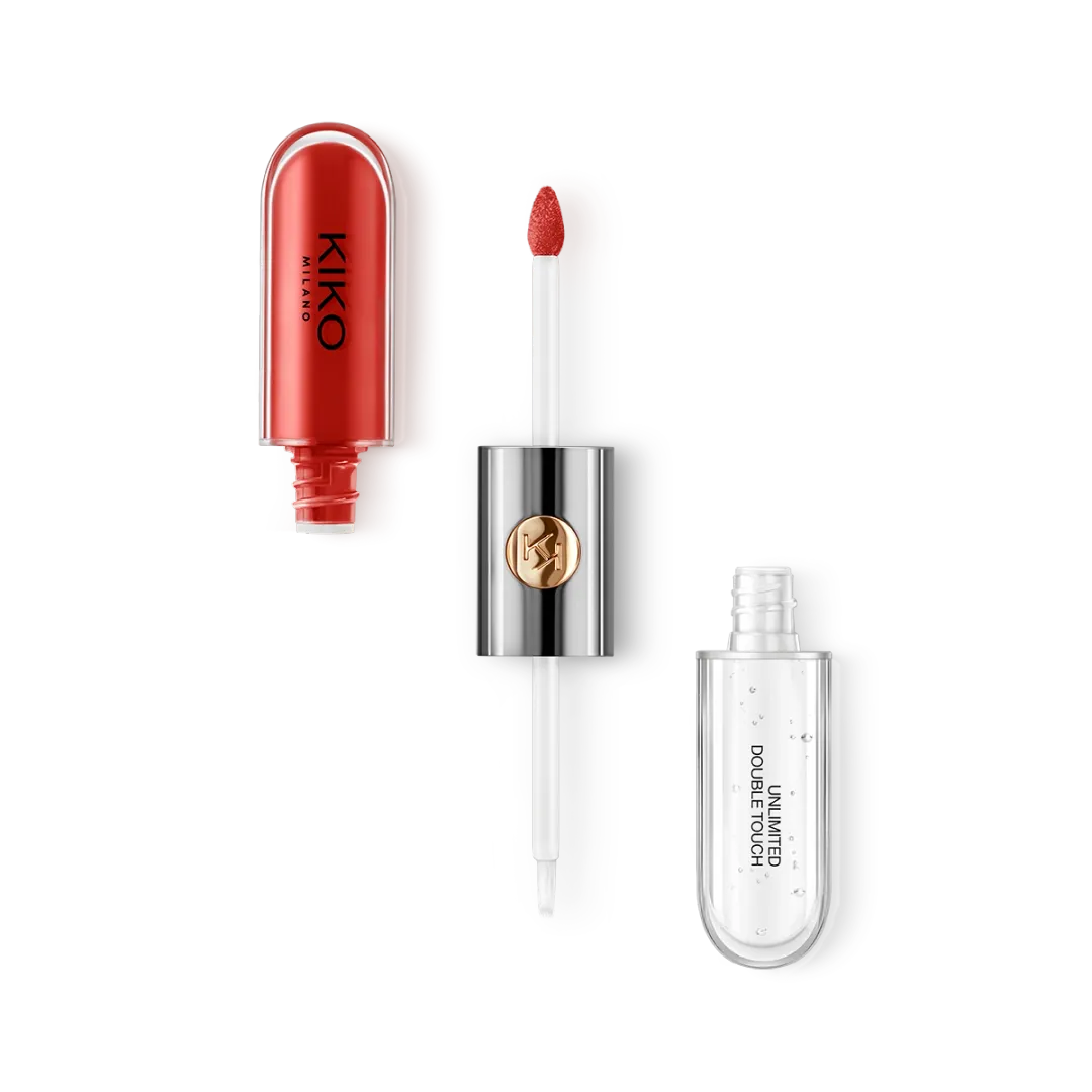 KIKO Milano Unlimited Double Touch – Labial Líquido 2 En 1 Mate Y Gloss De Larga Duración