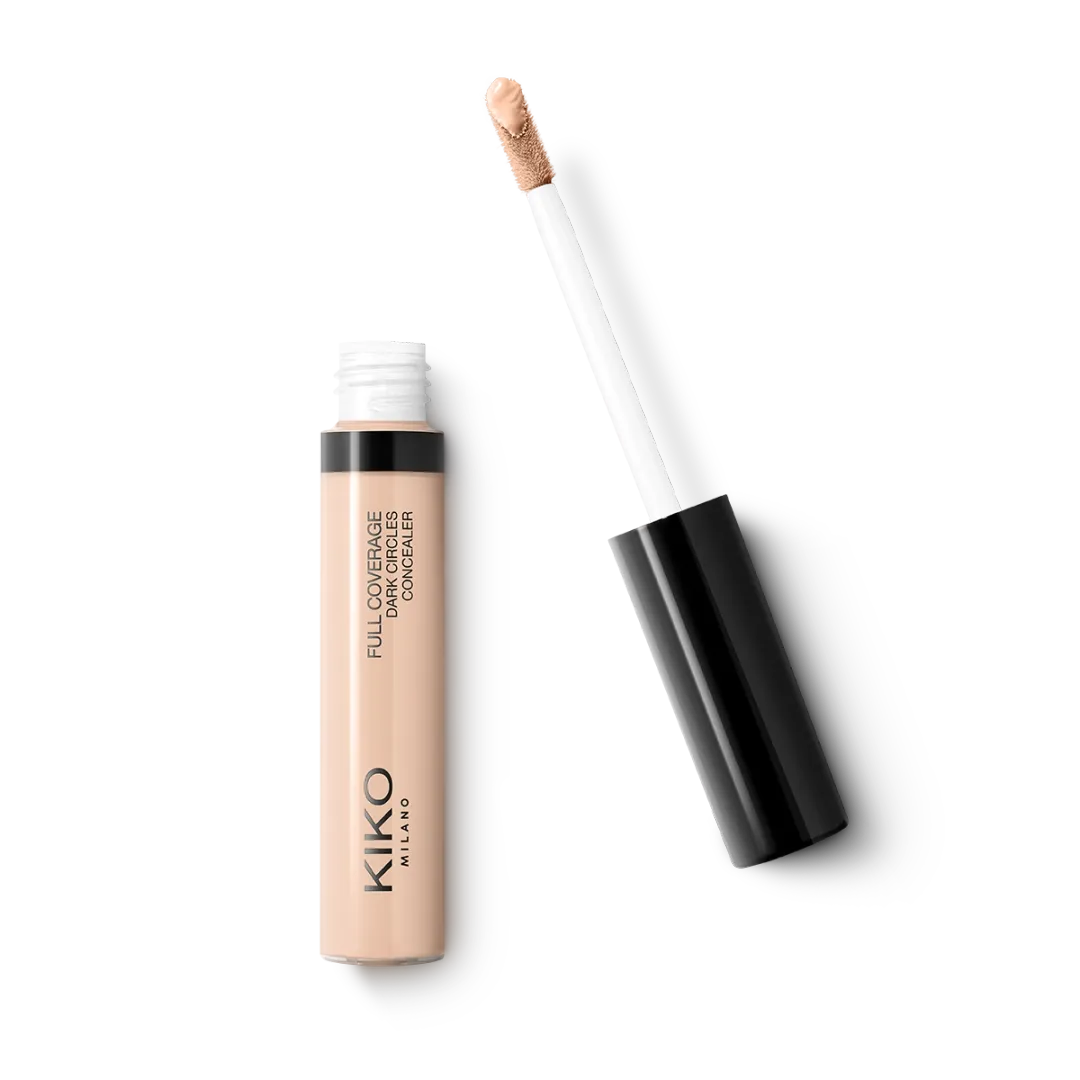 KIKO Milano Full Coverage Dark Circles Concealer – Corrector Líquido De Alta Cobertura Para Rostro Y Ojeras