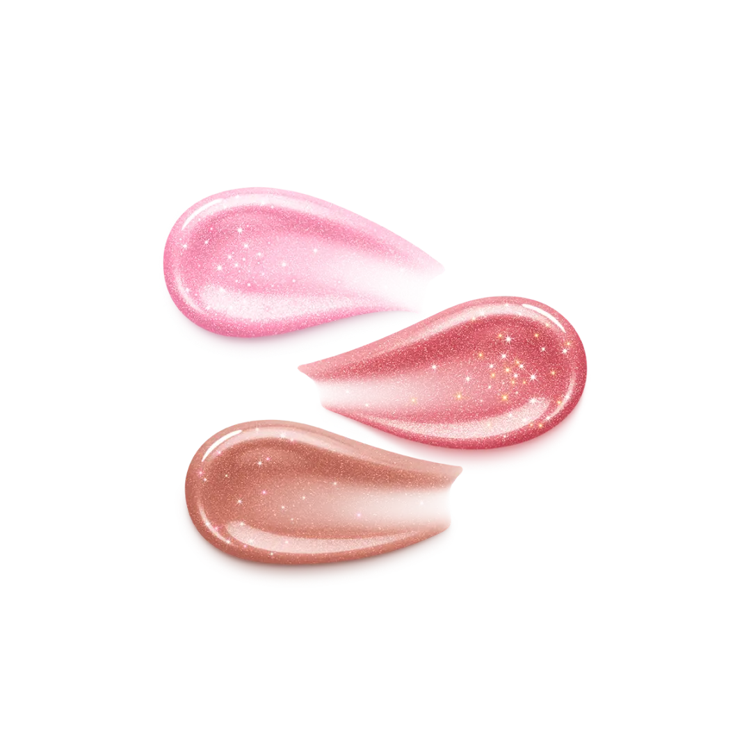 KIKO Milano Glossy Lip Set Mini – Kit of 3 3D Hydra Lip Glosses Mini Size