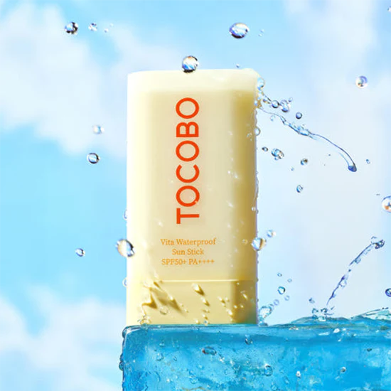 TOCOBO Vita Waterproof Sun Stick SPF50+ PA++++ – Protector Solar en Barra con Vitaminas y Resistencia al Agua