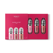 KIKO Milano Glossy Lip Set Mini – Kit of 3 3D Hydra Lip Glosses Mini Size