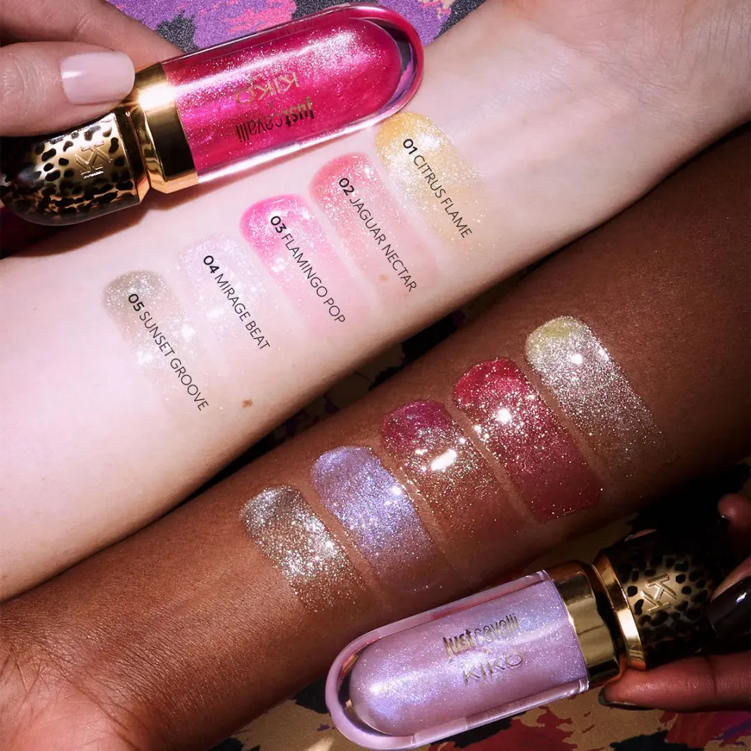 KIKO Milano X Just Cavalli 3D Hydra Lip Gloss Rebel Edition – Gloss Labial Hidratante Efecto 3D Edición Limitada