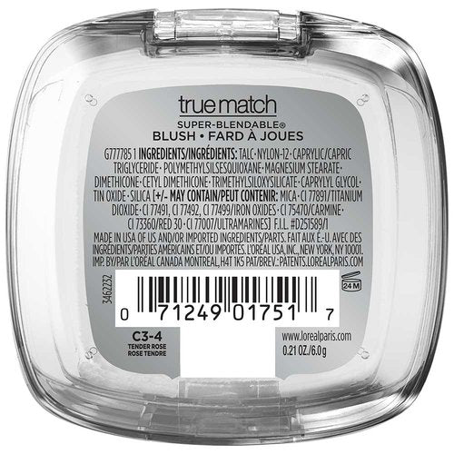 L'Oréal Paris True Match Super-Blendable Blush 6g – Rubor En Polvo Tono C3-4