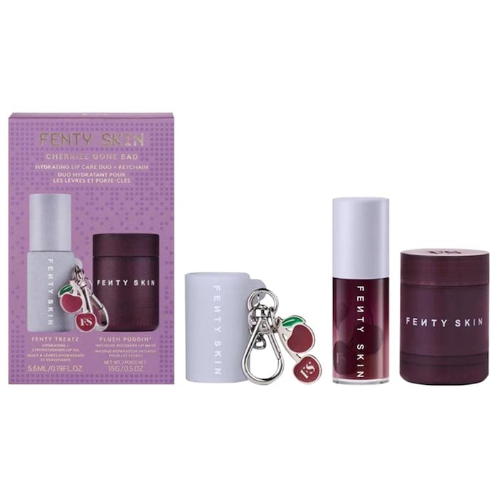 Fenty Beauty by Rihanna 
Cherriez Gone Bad Hydrating Lip Care Duo + Keychain image 0