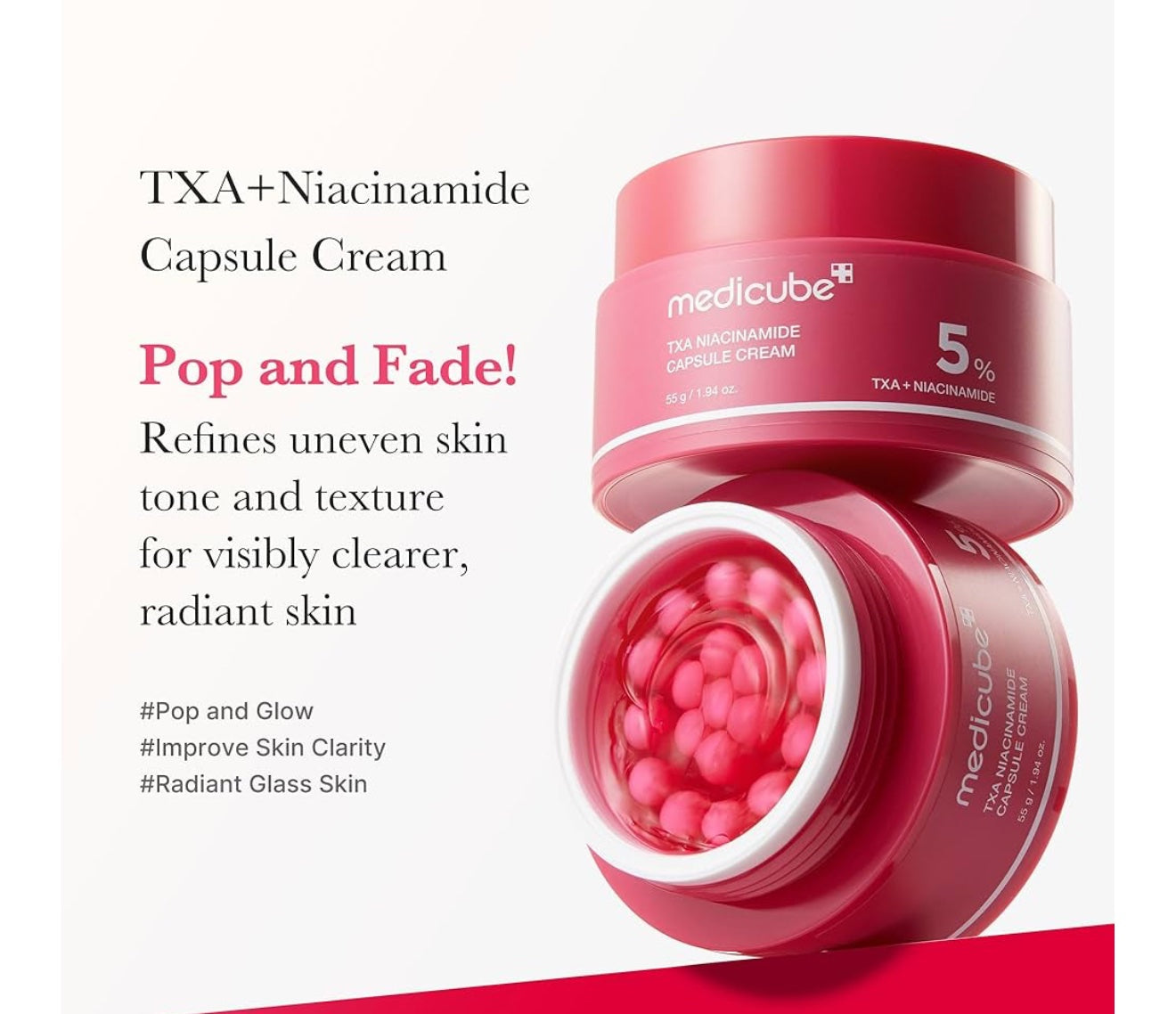medicube TXA+Crema de cápsula de niacinamida image 1