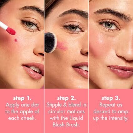 ELF Liquid Blush Brush – Brocha Profesional Para Rubor Líquido Y Cremoso