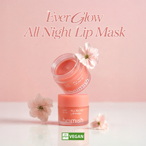 Heimish Ever Glow All Night Lip Mask – Mascarilla Labial Nocturna Con 9 Péptidos, Ceramida Y Karité 20 G