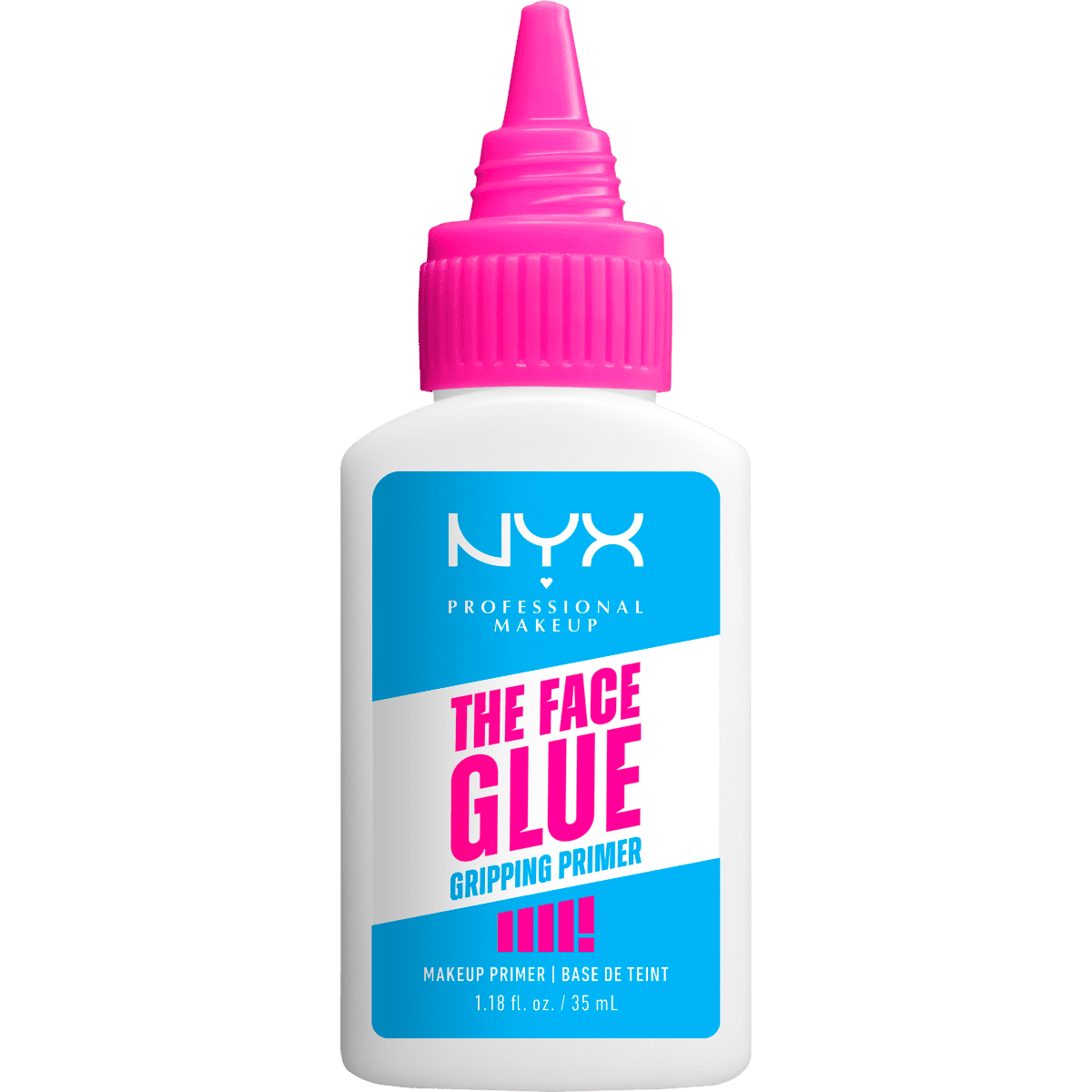 NYX The Face Glue Grip Primer – Prebase de Maquillaje con Fijación Tipo Pegamento 35 ml