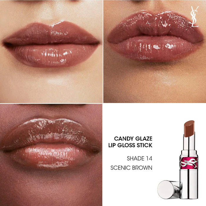 SALE - Made to Order - Yves Saint Laurent Candy Glaze Lip Gloss Stick | Hydrating Shine with Hyaluronic Acid and Vitamin E