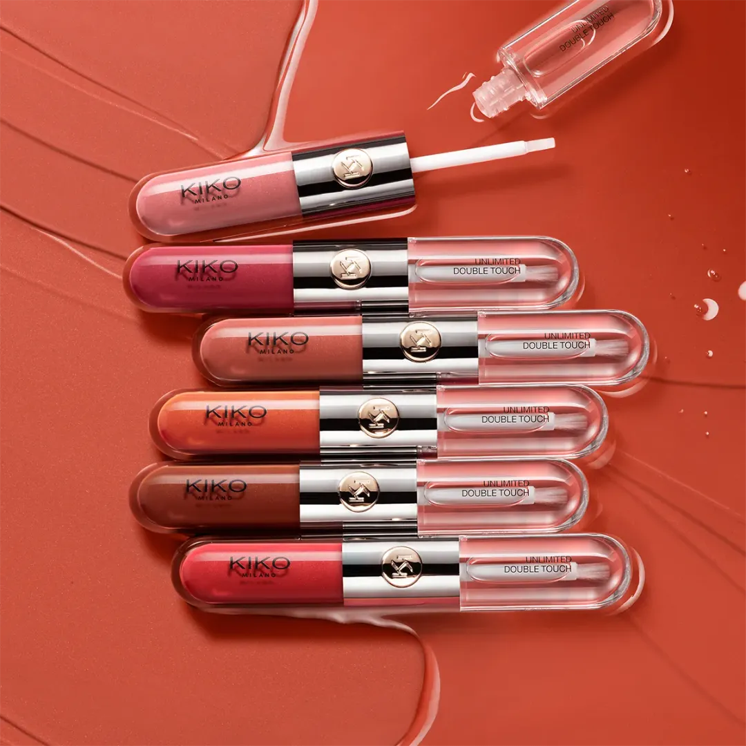 KIKO Milano Unlimited Double Touch – Labial Líquido 2 En 1 Mate Y Gloss De Larga Duración