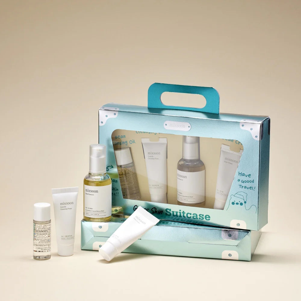 Mixsoon Glass Skin Suitcase Set Rutina Coreana Glow Travel Size