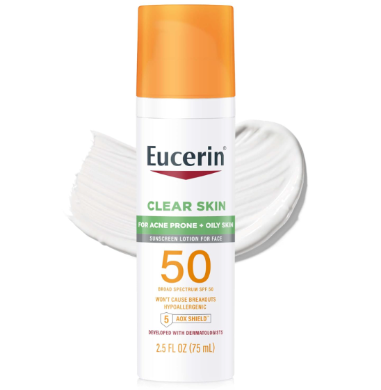 Eucerin Sun Clear Skin SPF 50 Face Sunscreen Lotion image 0