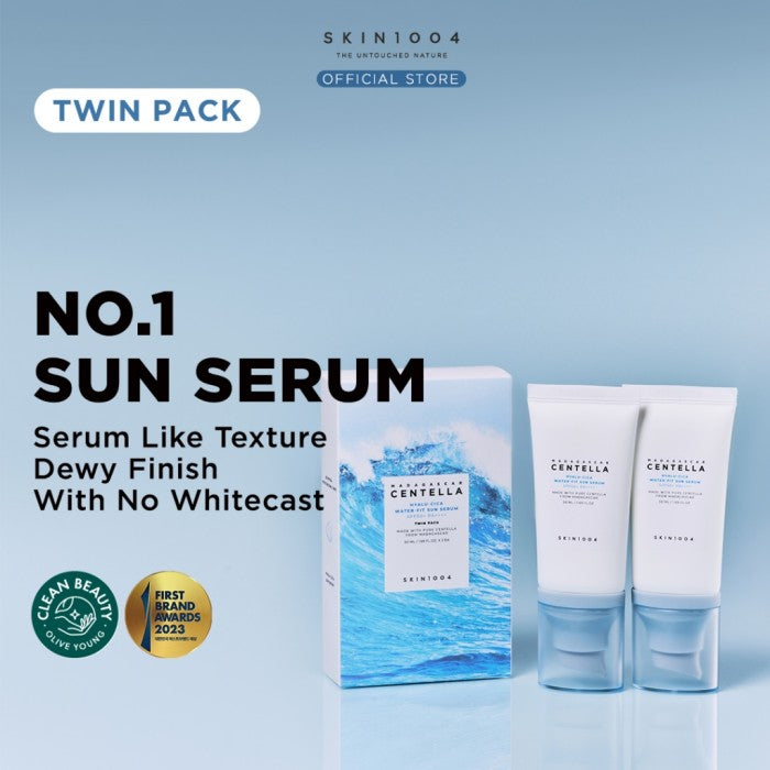 SKIN 1004 - Protector Solar Madagascar Centella Hyalu-Cica Water-Fit Sun Serum Twin Pack image 1
