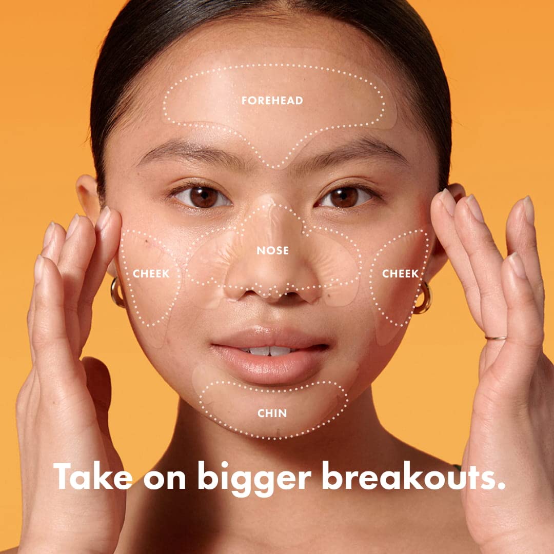 Mighty Patch Face de Hero Cosmetics - Máscara facial hidrocoloide XL para acné image 1