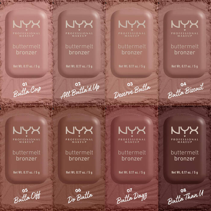 NYX Buttermelt Bronzer – Bronceador En Polvo De Textura Cremosa Y Fusión Suave