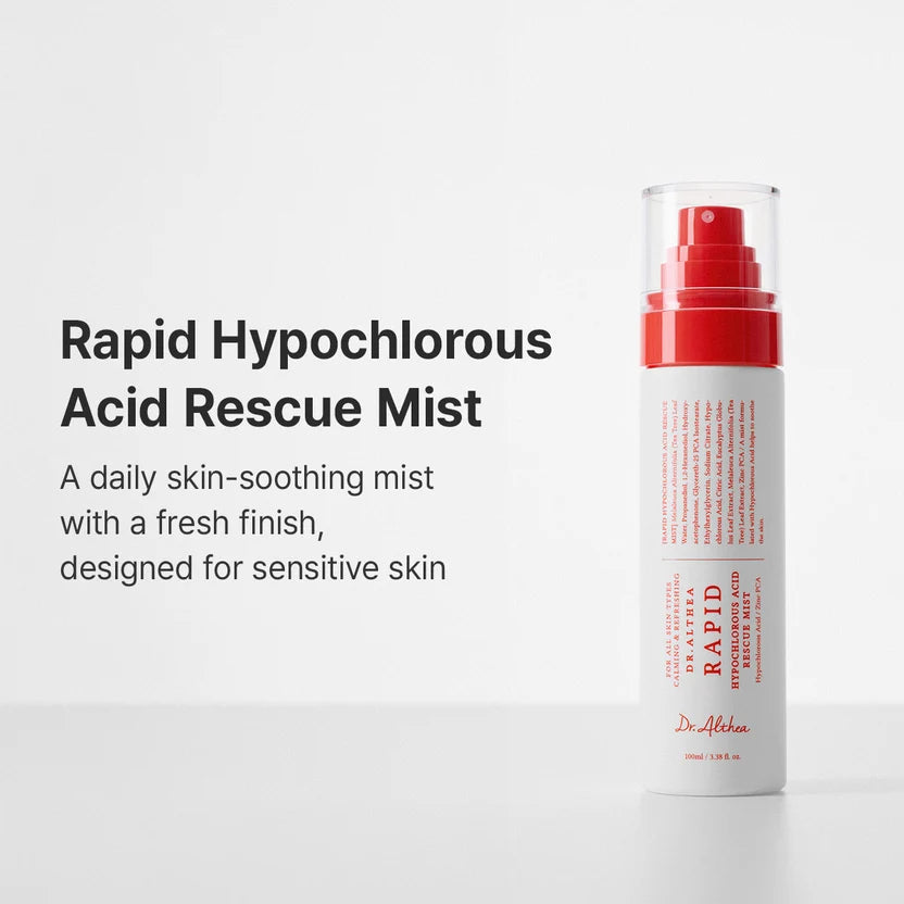 Dr. Althea Rapid Hypochlorous Acid Rescue Mist – Bruma Calmante Anti-Imperfecciones Con Árbol De Té 100 ML