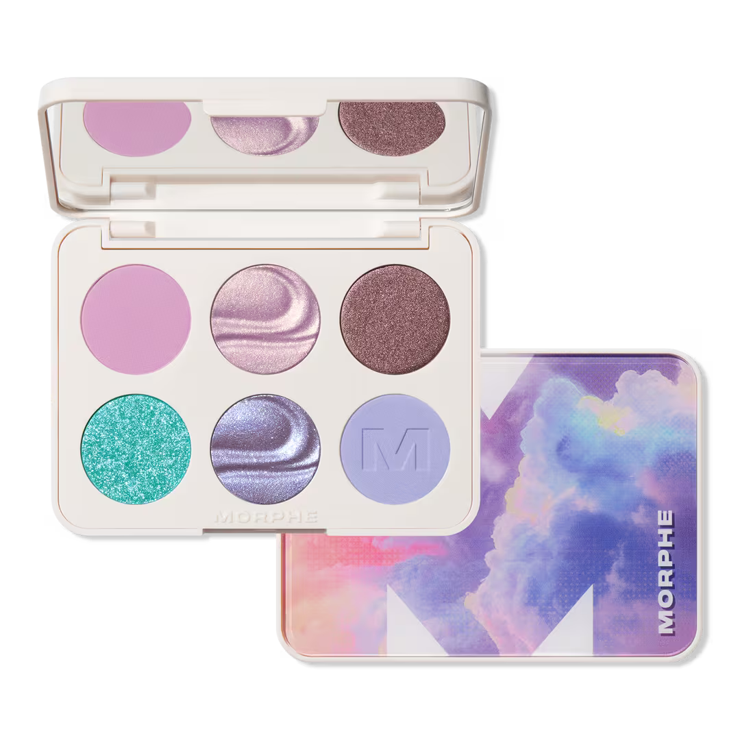 Morphe ChromaPlus 6-Pan Eyeshadow Palette – Paleta De 6 Sombras Mate, Shimmer Y Metálicas