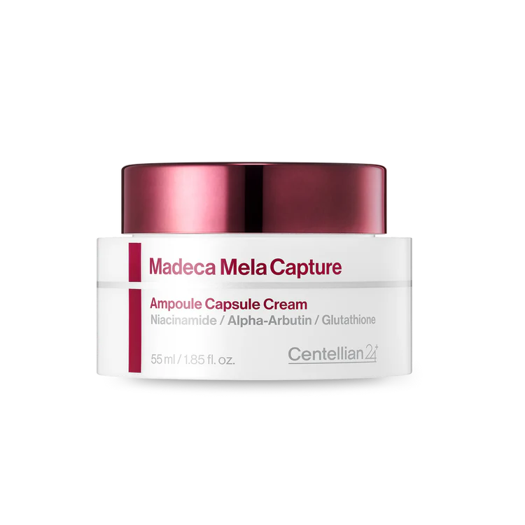 Centellian24 Madeca Mela Capture Ampoule Capsule Cream Crema Facial Iluminadora Con Niacinamida, Alfa-Arbutina y Glutatión 55 ml