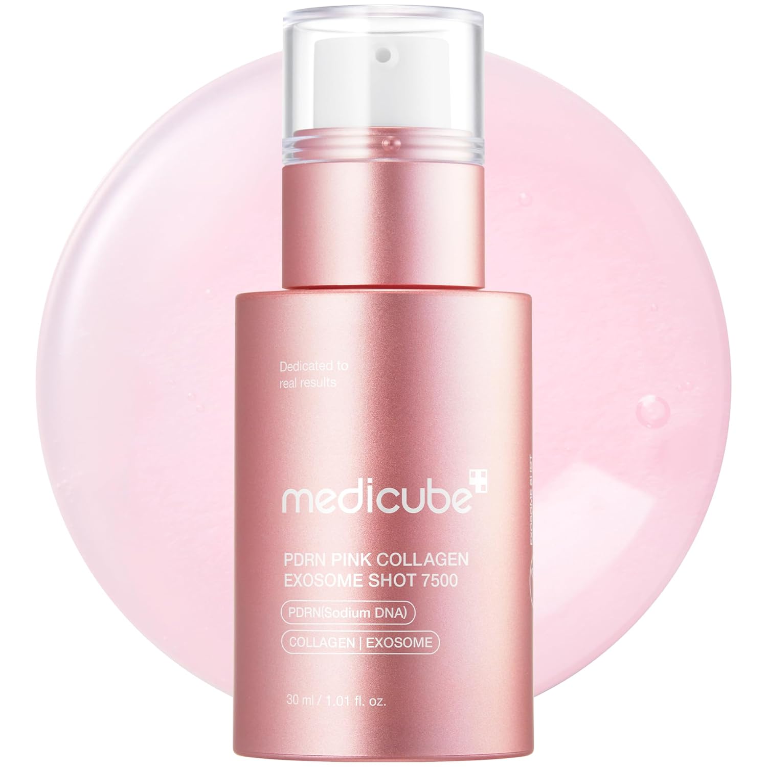 Medicube PDRN - Suero de inyección de exosoma de colágeno rosa, 7,500 PPM image 0