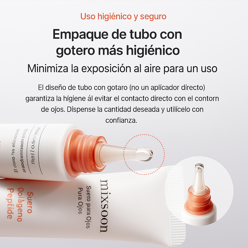 MIXSOON PDRN Collagen Eye Serum 20ml – Suero Reafirmante E Hidratante Para El Contorno De Ojos