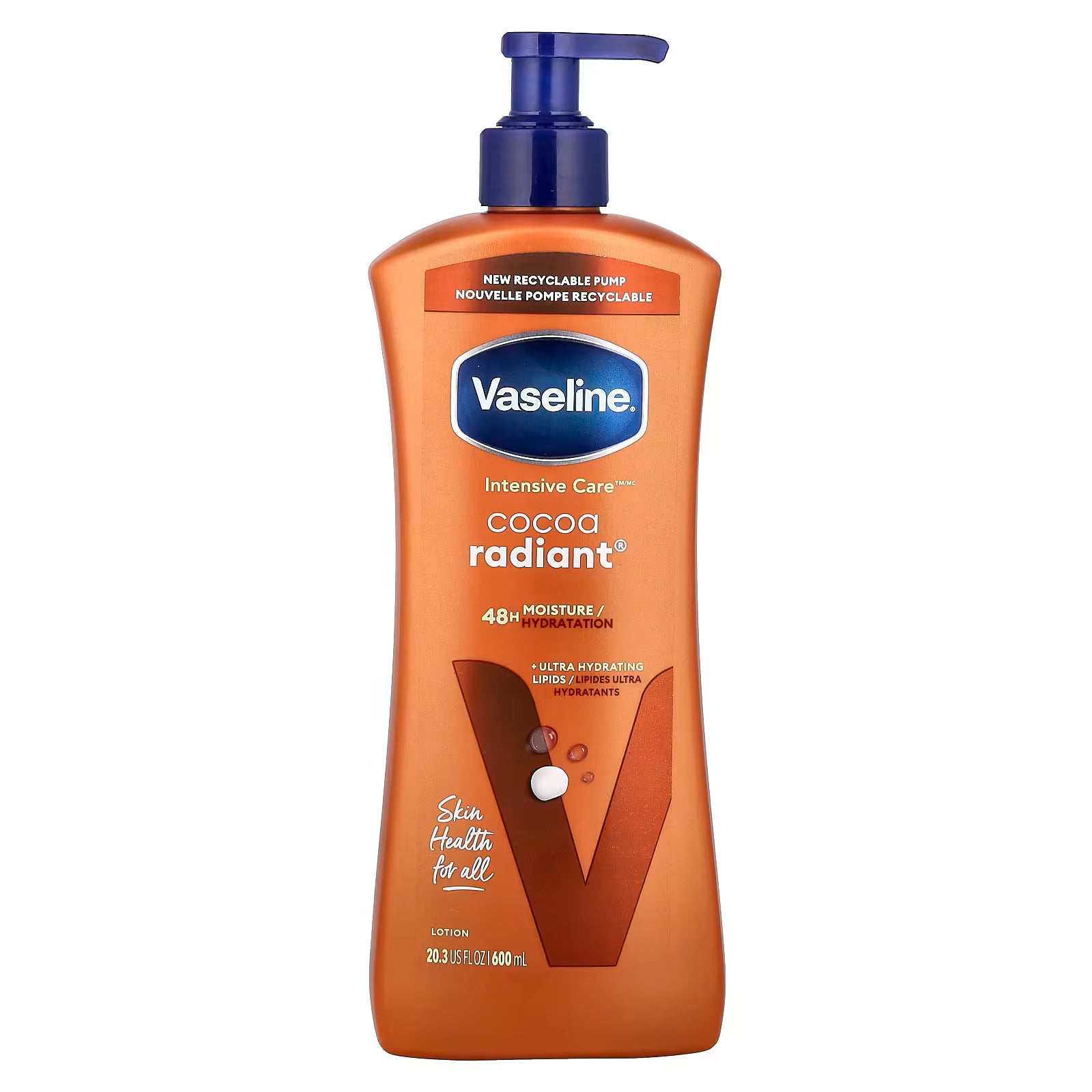 Vaselina Cocoa Radiant Lotion – Loción Corporal con Manteca de Cacao | 600 ml