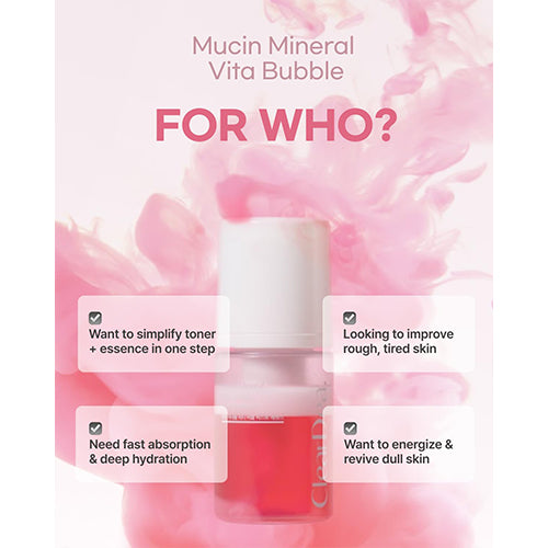 ClearDea Mucin Mineral Vita Bubble First Essence 60 ML | Esencia Facial