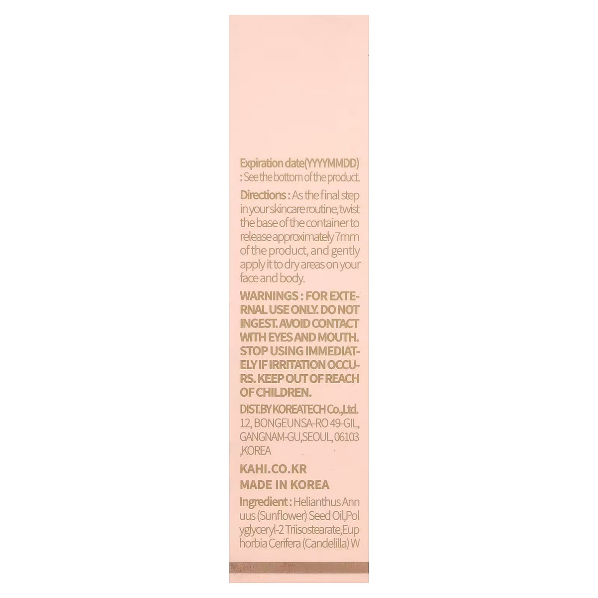Kahi Wrinkle Bounce Multi Balm 9g – Bálsamo Antiedad Con Complejo De Salmón Y Aceite De Jeju