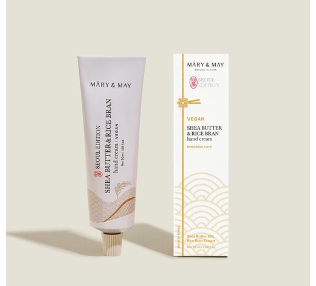 [Mary&amp;May] Shea Butter &amp; Rice Bran Hand Cream 50ml image 0