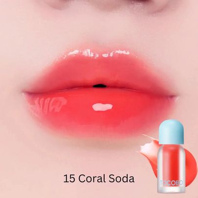 TOCOBO - Juicy Berry Plumping Lip Oil - 15 CORAL SODA image
