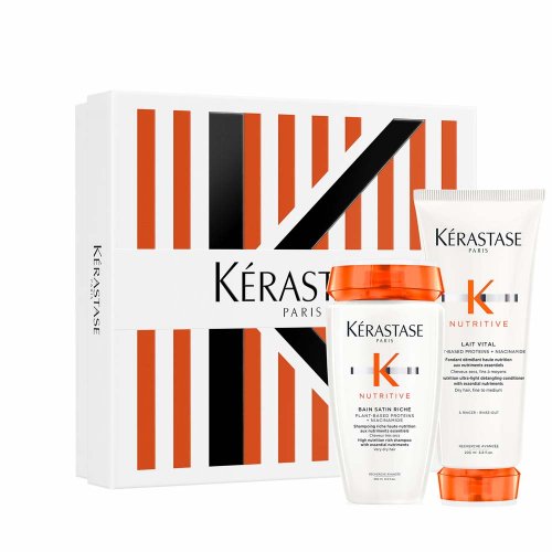 Kérastase Nutritive Spring Set — Set Hidratante Para Cabello Seco Con Bain Satin y Lait Vital