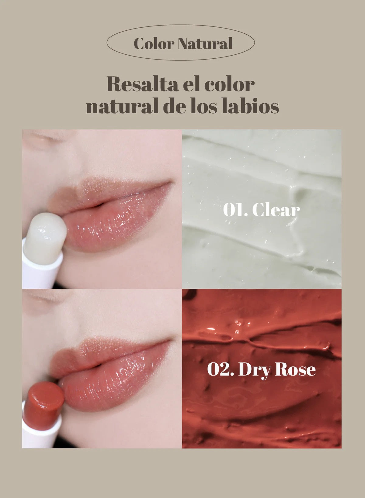 mixsoon Vegan Melting Lip Balm (Dry Rose) image 1