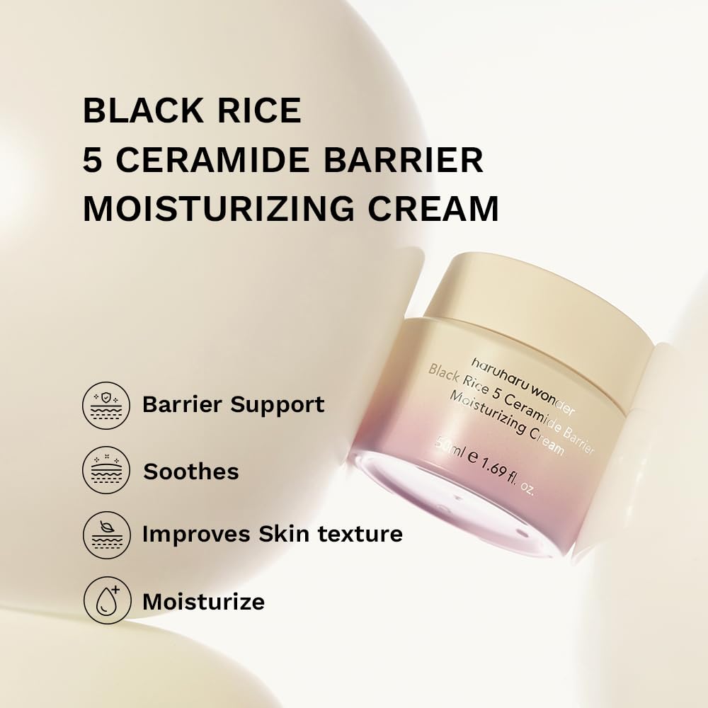Haruharu Wonder Black Rice 5 Ceramide Barrier Moisturizing Cream – Crema Hidratante Reparadora De Barrera 50 ML