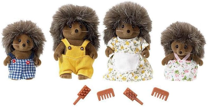 Sylvanian Families Hedgehog Family (4018) – Familia Bramble Set De 4 Figuras Coleccionables