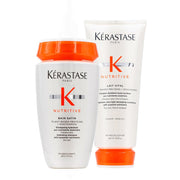 Kérastase Nutritive Bain Satin + Lait Vital — Set Hidratante para Cabello Seco Versión Mini 30 ml