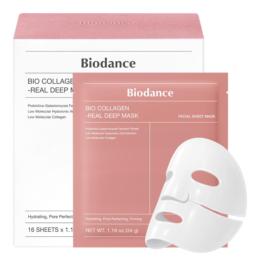 BIODANCE Bio Collagen Real Deep Mask – Mascarilla Facial De Hidrogel Con Bio-Colágeno (16 Unidades)
