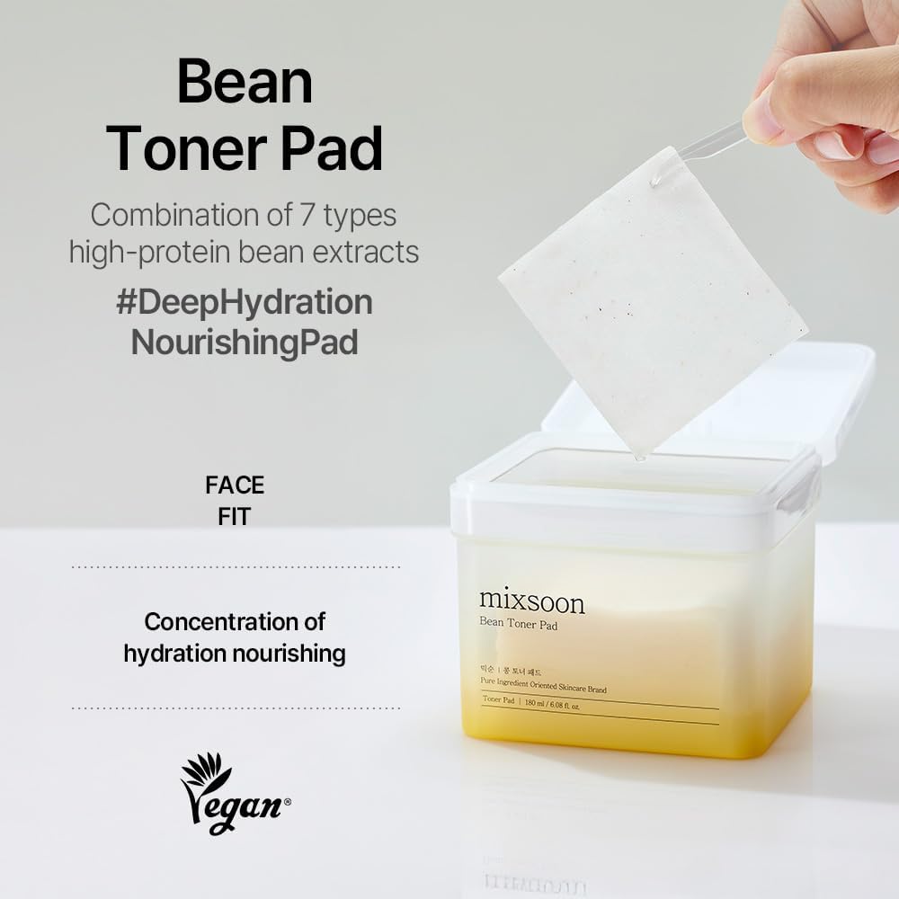 Mixsoon Bean Toner Pad | Pads Hidratantes Faciales