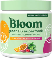 Bloom Nutrition Greens And Superfoods Orange Passionfruit – Suplemento Saludable 30 Porciones