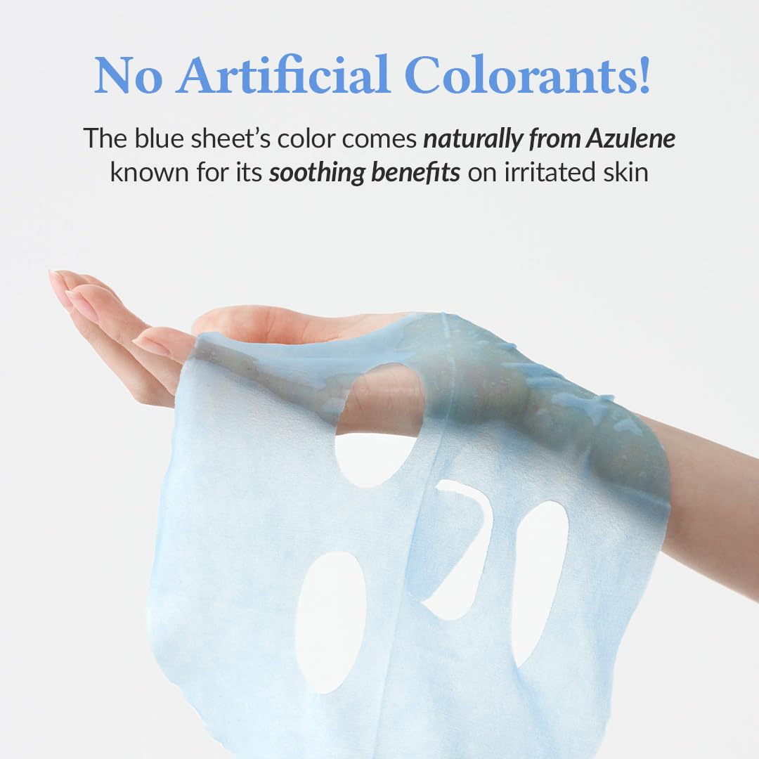 Dr. Althea Aqua Blue Hydration Mask – Mascarilla Facial Hidratante y Desinflamante Vegana (Pack de 4)
