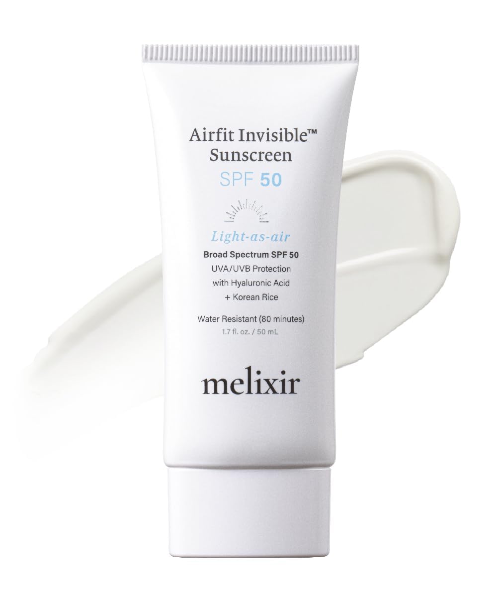 Melixir Vegan Airfit Invisible Sunscreen SPF 50 – Protector Solar Vegano Invisible de Uso Diario