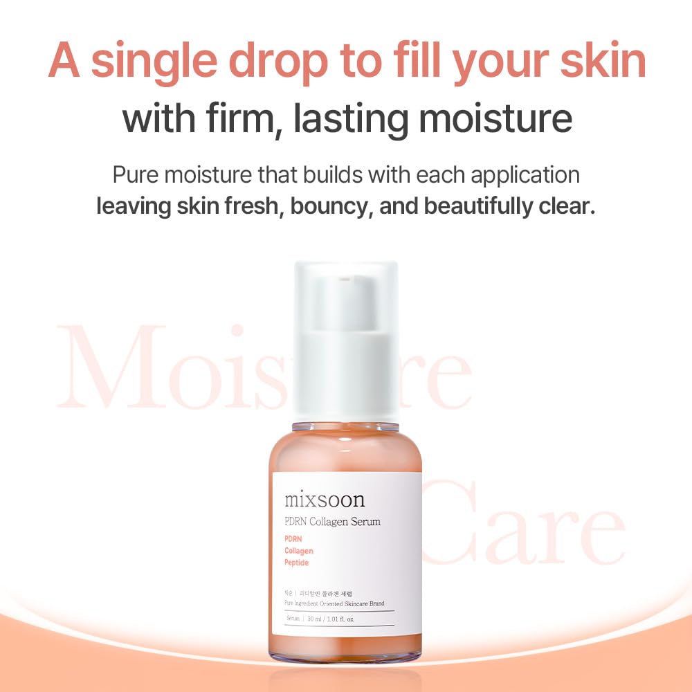 Mixsoon PDRN Collagen Serum – Sérum Firmante Con PDRN De Arroz, Colágeno Y Péptidos 30 ML