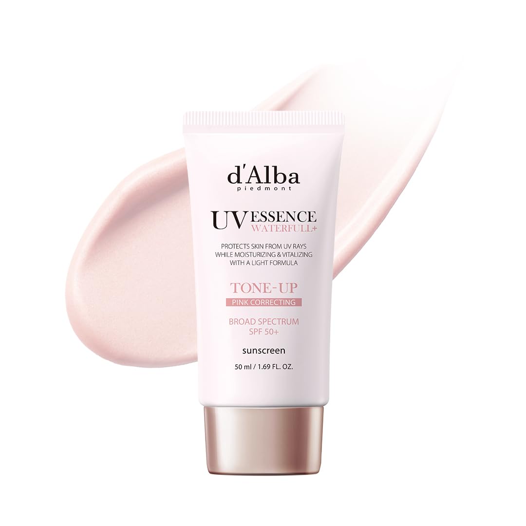D'Alba UV Essence Tone-Up Sunscreen SPF 50+ PA++++ Protector Solar Facial Iluminador 50 ml