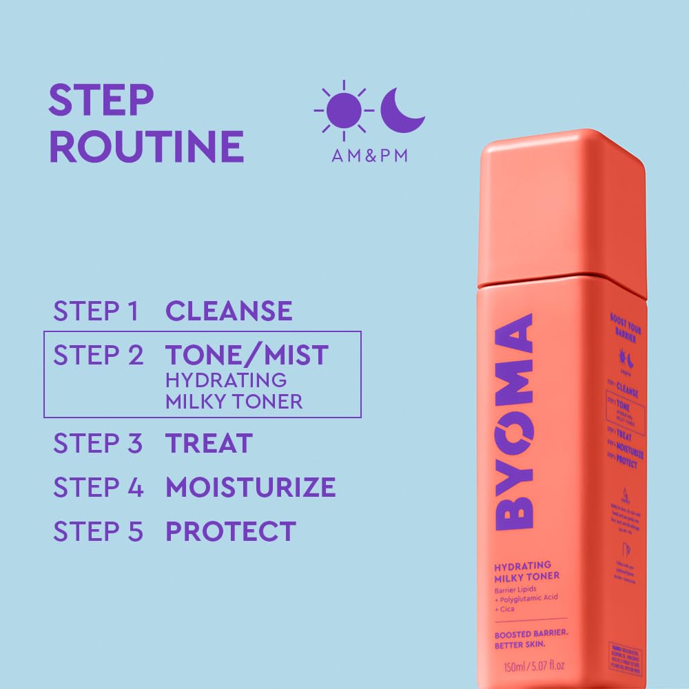 BYOMA Hydrating Milky Toner – Tónico Lechoso Hidratante Con Ácido Poliglutámico Y Cica Para Barrera Cutánea 150 ML