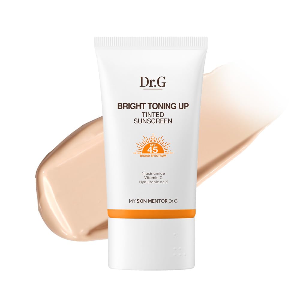 Dr. G Bright Toning Up Tinted Sunscreen SPF 45 Protector Solar Con Color Iluminador