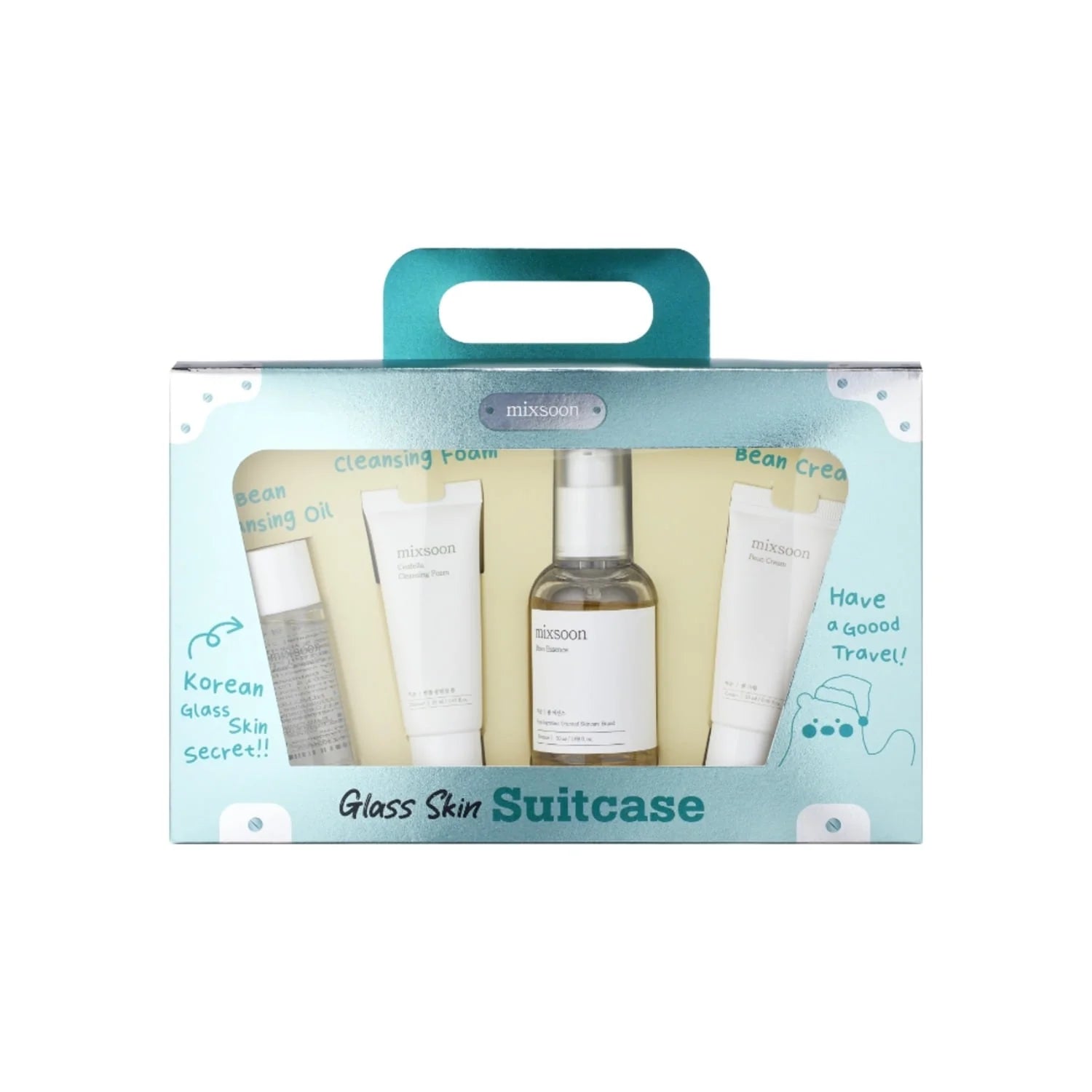 Mixsoon Glass Skin Suitcase Set Rutina Coreana Glow Travel Size