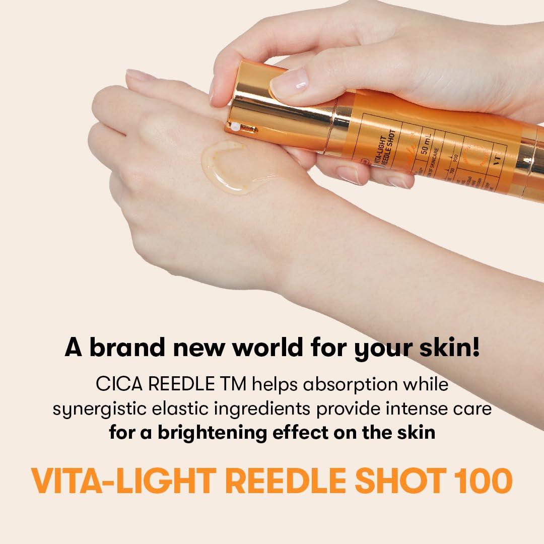VT Cosmetics Vita-Light Reedle Shot 100, suero con cápsulas de vitamina C, vitamina E image 1
