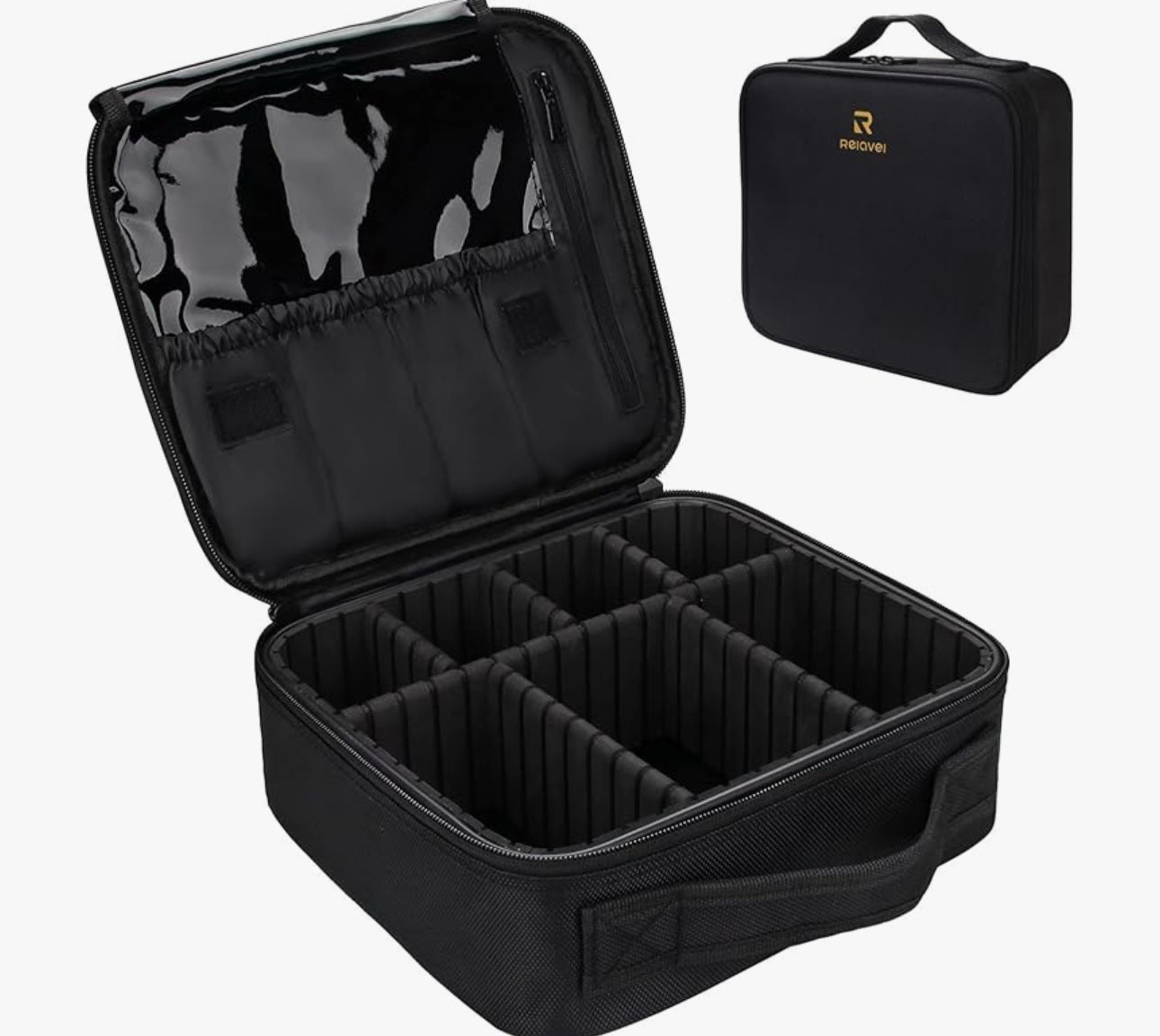 Relavel - Estuche de maquillaje para viajes negra image 0