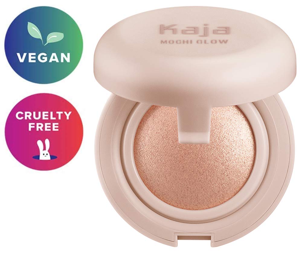 KAJA Mochi Glow Bouncy Highlighter 01 Toy Alien – Iluminador en Polvo Cremoso Acabado Radiante