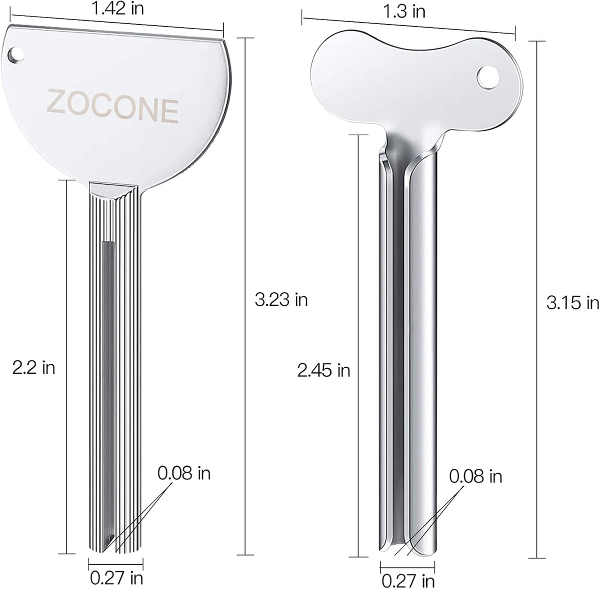 Zocone Exprimidor De Pasta De Dientes – Herramienta Manual De Acero Inoxidable