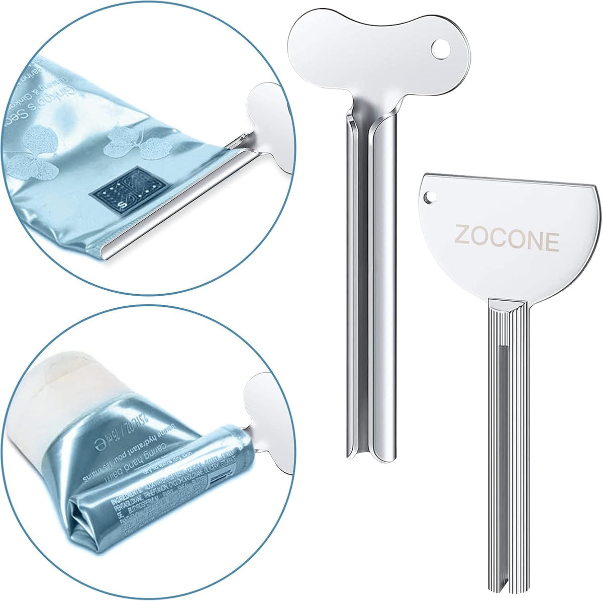 Zocone Exprimidor De Pasta De Dientes – Herramienta Manual De Acero Inoxidable