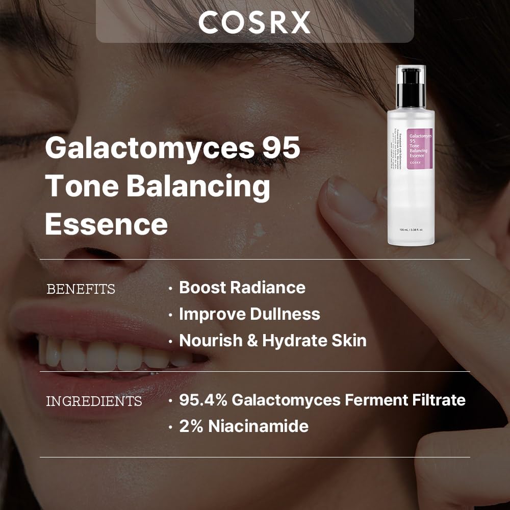 COSRX Galactomyces 95 Tone Essence Balancing | Esencia Iluminadora y Equilibrante
